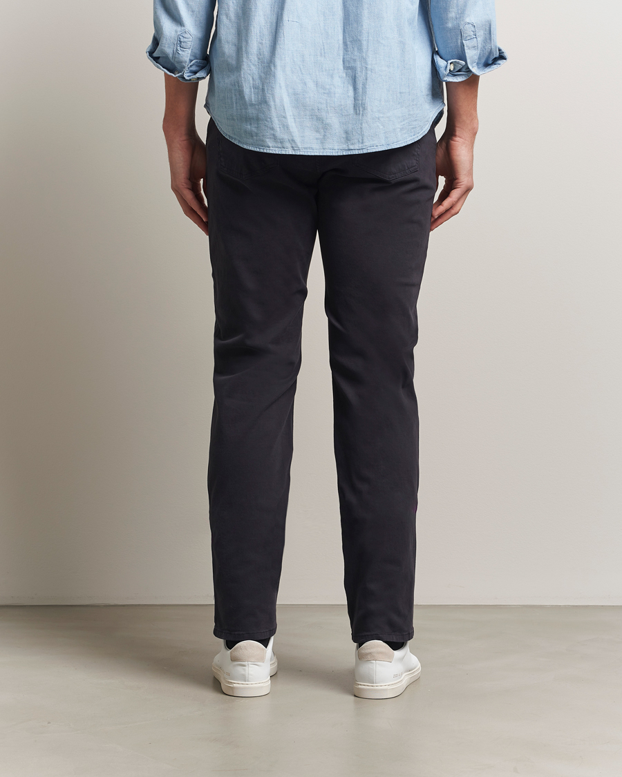 Heren | Broeken | Morris | James Brushed 5-Pocket Pants Blue
