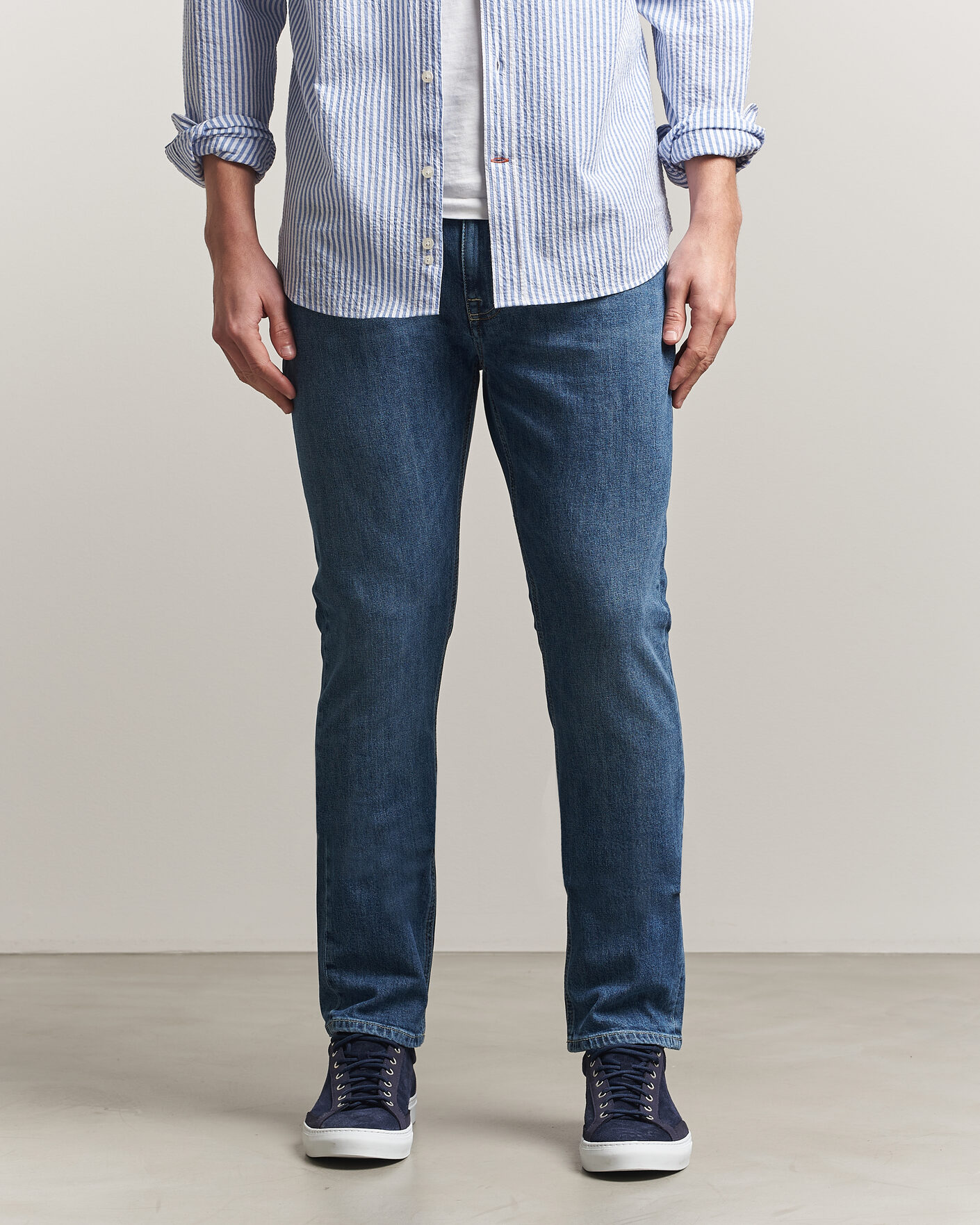 Heren | Jeans | Morris | Steve Stretch Jeans One Year Wash