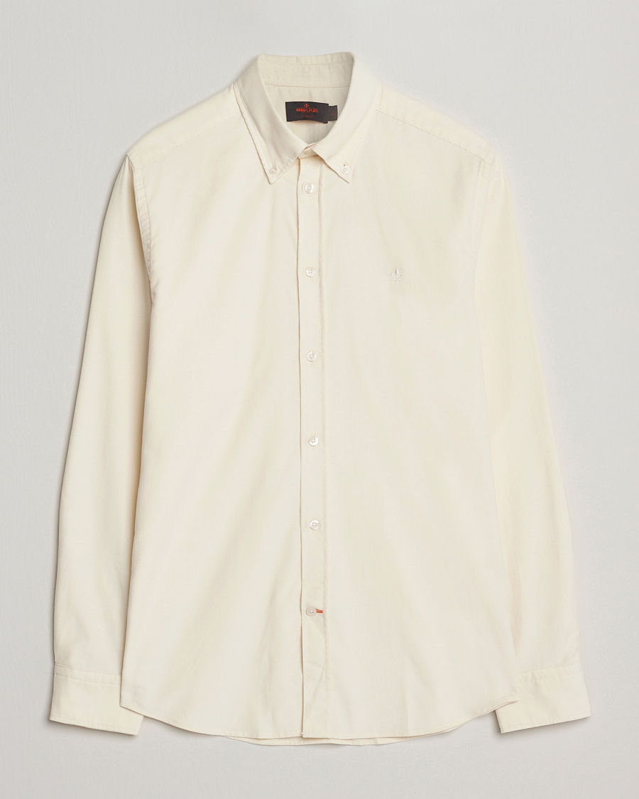 Heren | Overhemden | Morris | Douglas Corduroy Shirt Off White