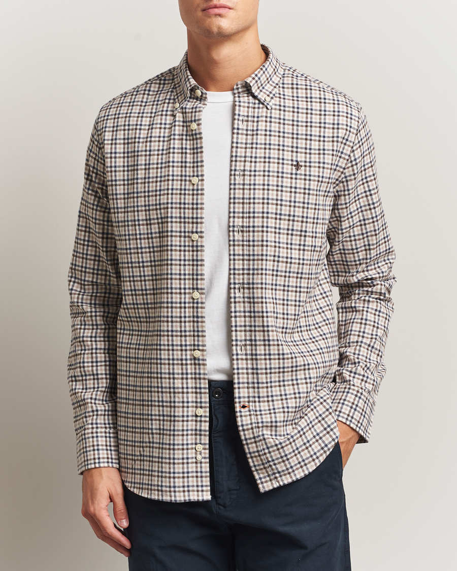 Homme | Chemises | Morris | Watts Flannel Check Shirt Brown