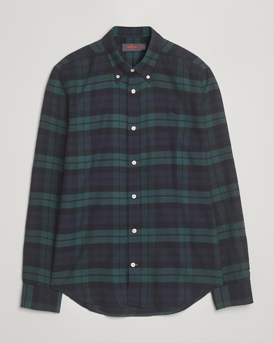 Homme | Chemises | Morris | Soft Twill Tartan Shirt Navy
