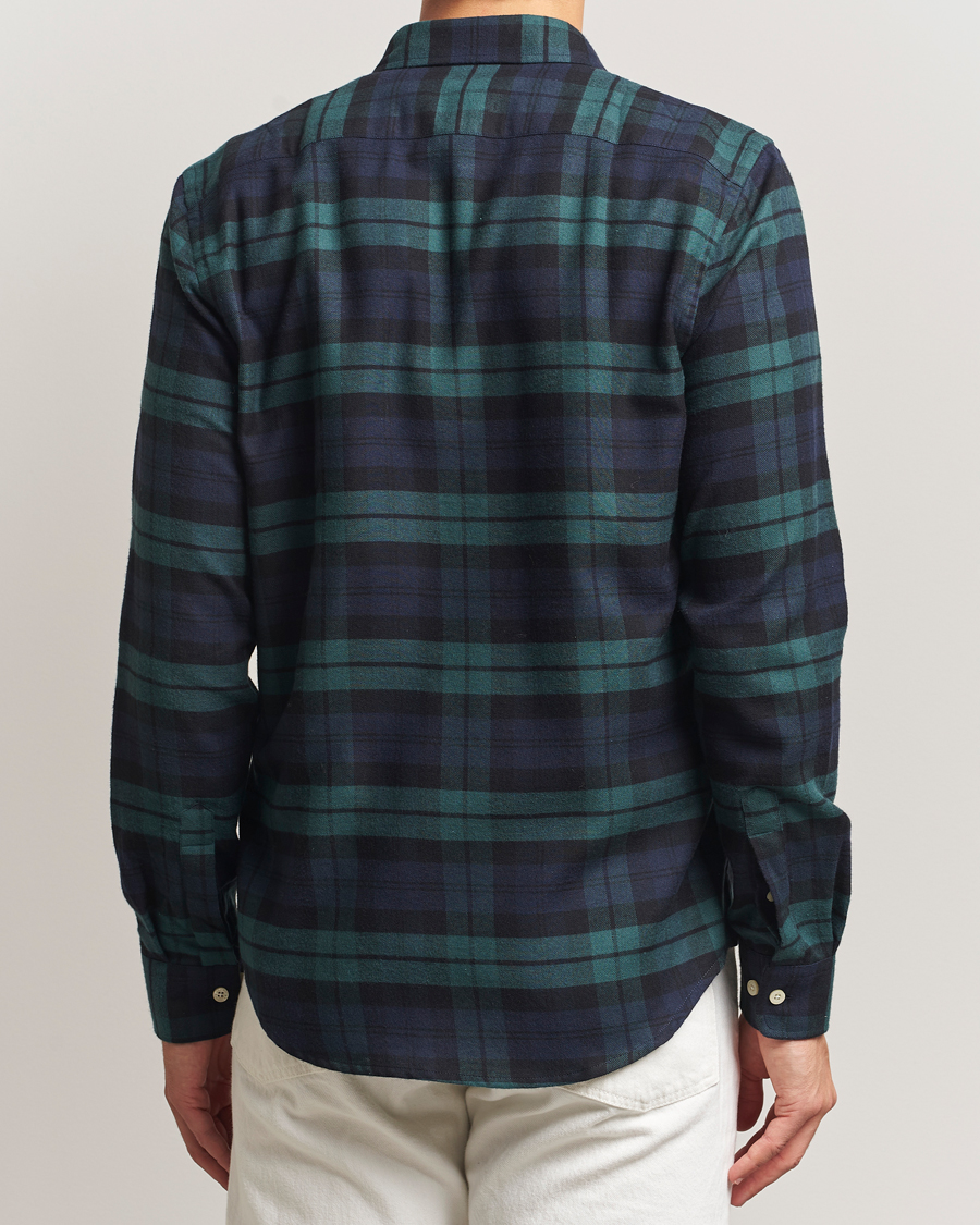 Homme | Chemises | Morris | Soft Twill Tartan Shirt Navy