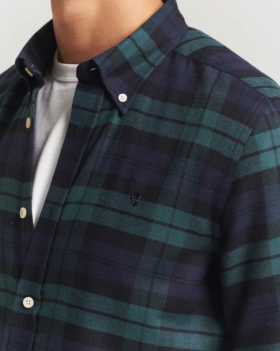Homme | Chemises | Morris | Soft Twill Tartan Shirt Navy