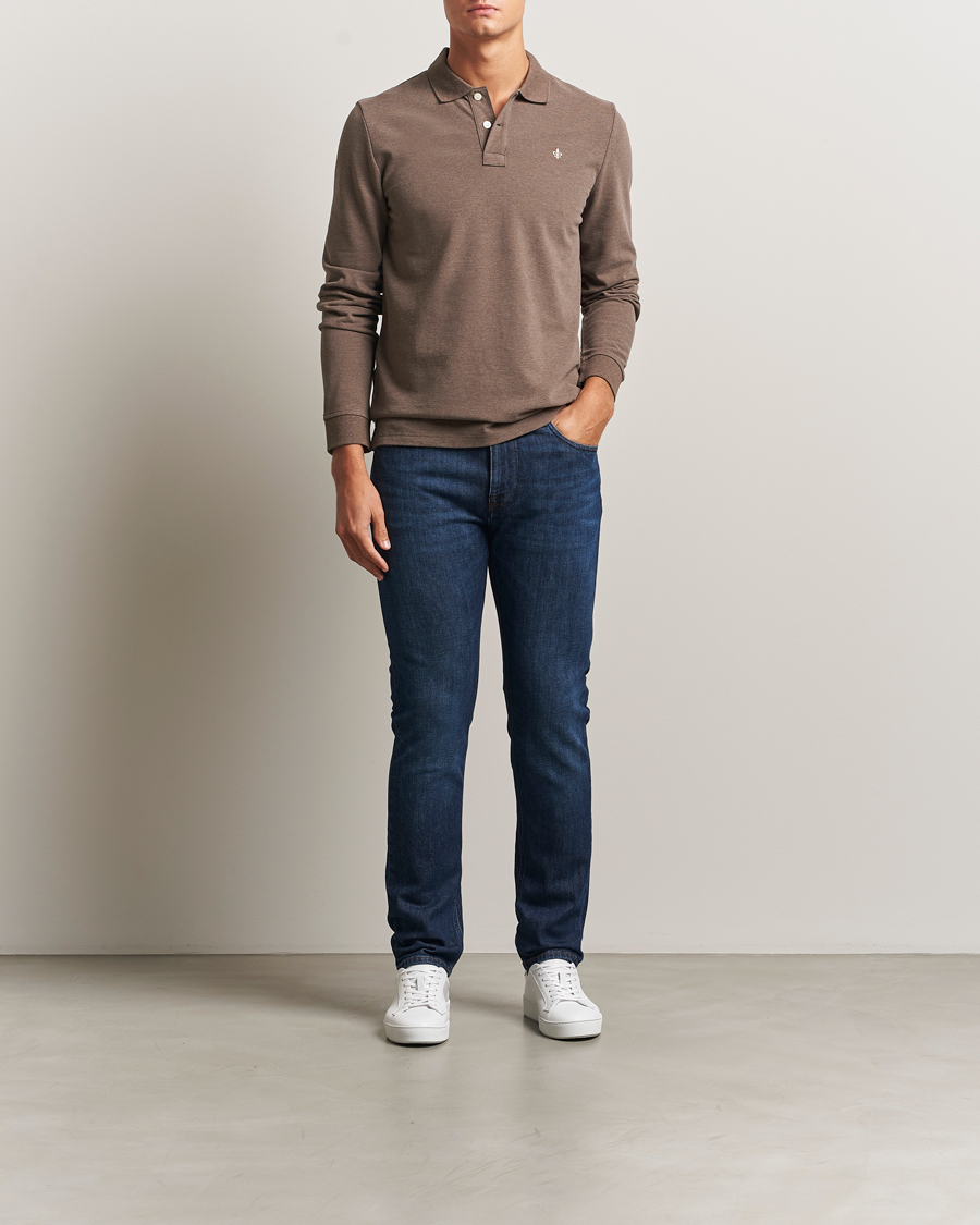 Homme | Pulls Et Tricots | Morris | Camden Long Sleeve Polo Brown