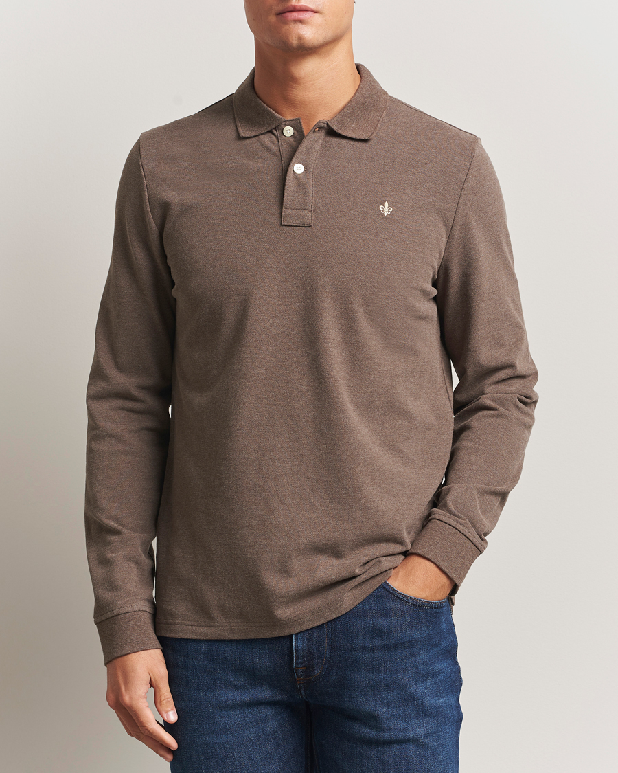 Homme | Pulls Et Tricots | Morris | Camden Long Sleeve Polo Brown