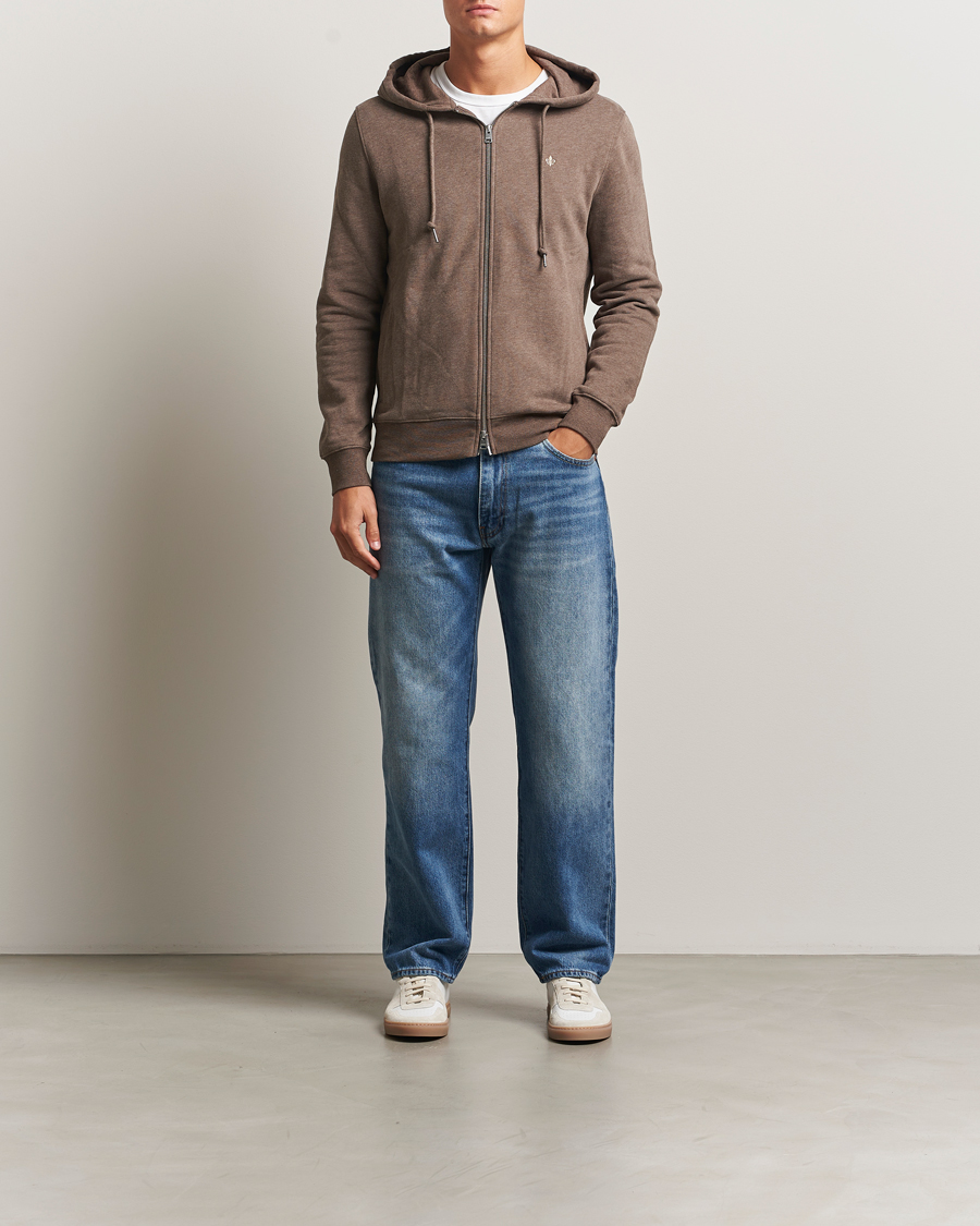 Homme | Pulls Et Tricots | Morris | Brandon Lily Full Zip Hoodie Brown