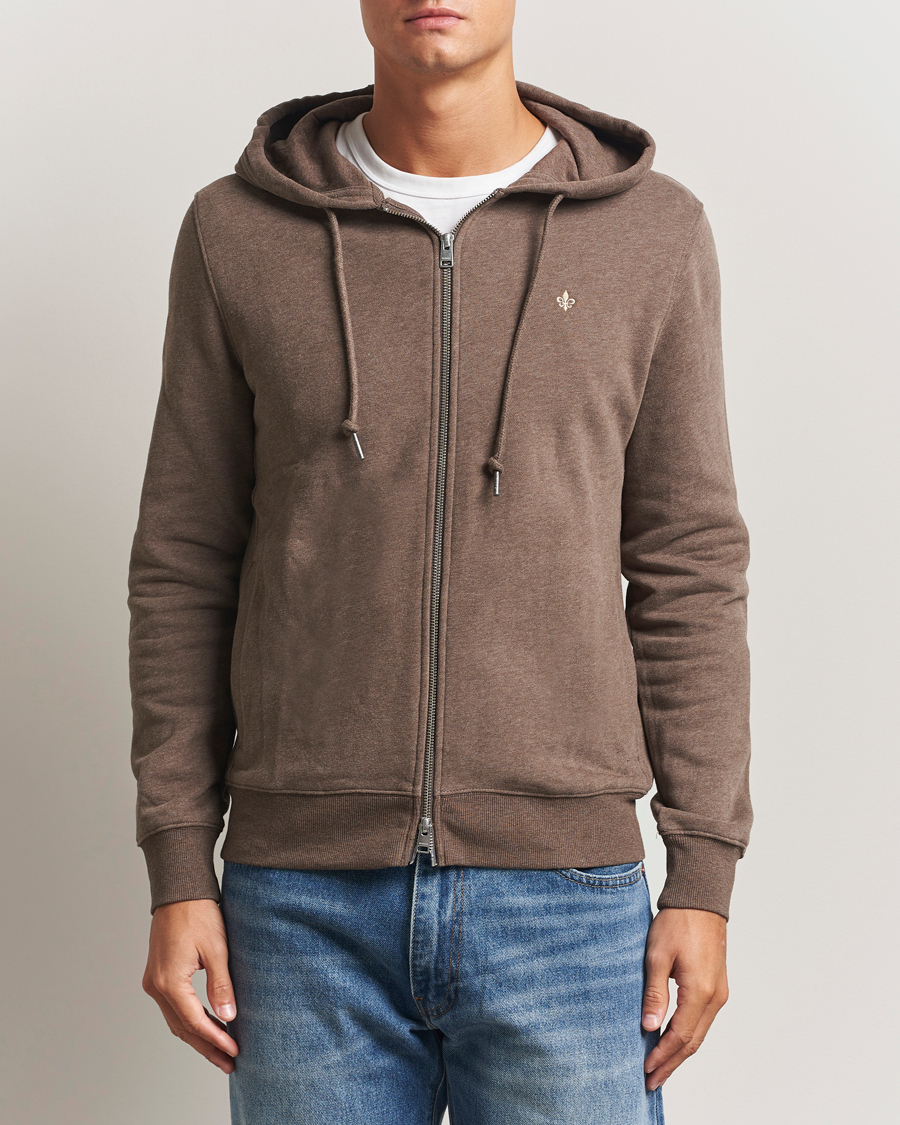 Homme | Pulls Et Tricots | Morris | Brandon Lily Full Zip Hoodie Brown