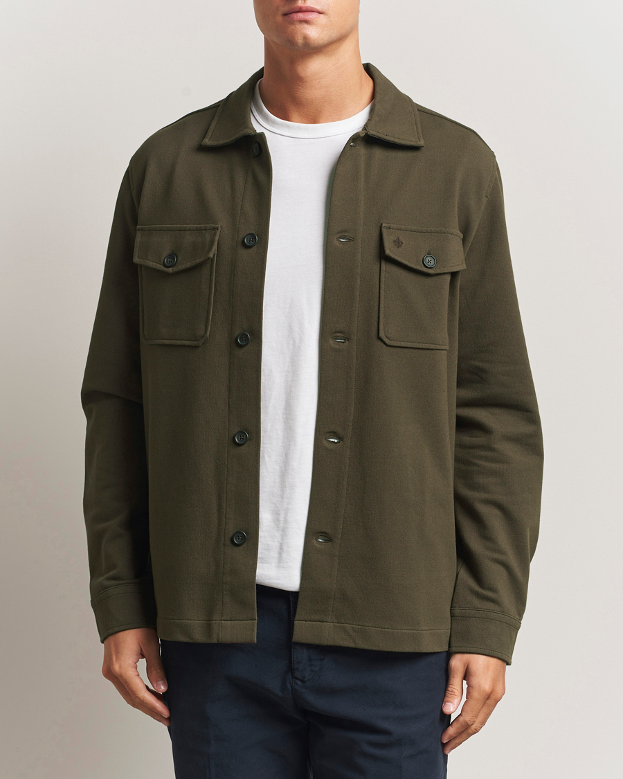 Homme | Chemises | Morris | Andrew Jersey Overshirt Brown