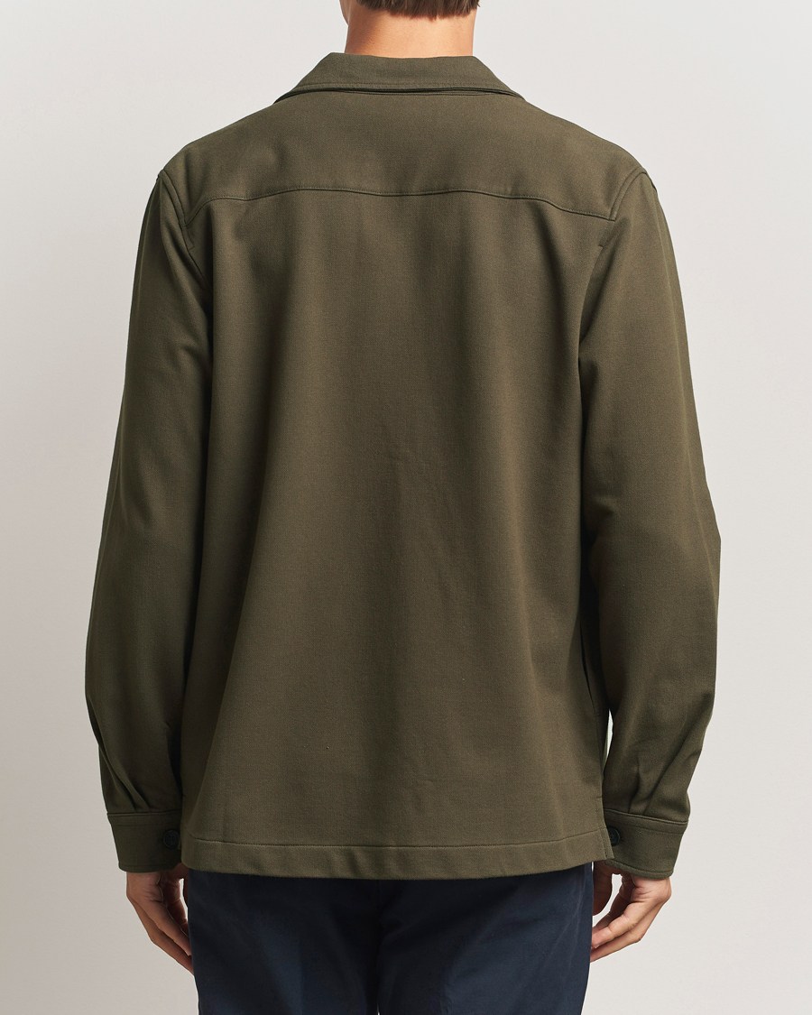Homme | Chemises | Morris | Andrew Jersey Overshirt Brown