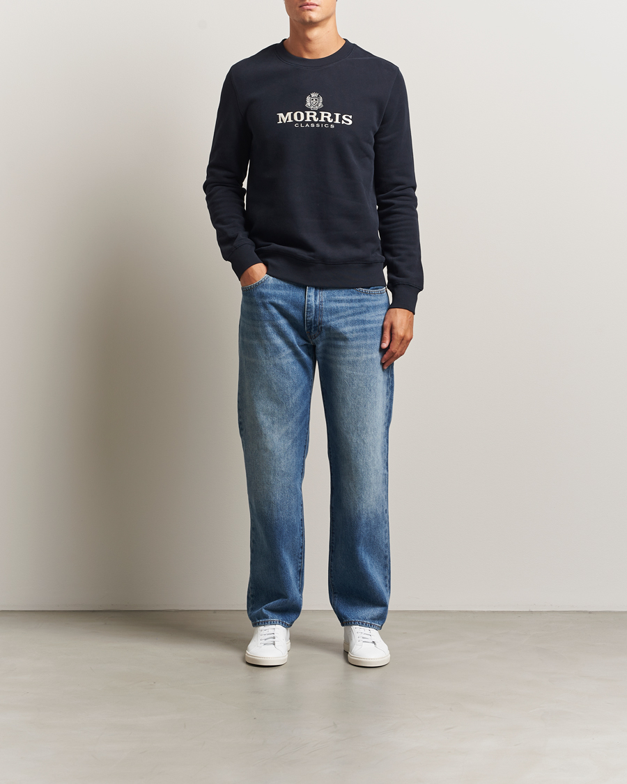 Heren | Truien | Morris | Brian Sweatshirt Old Blue