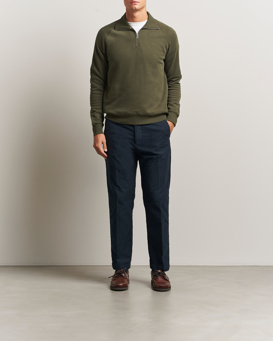 Homme | Pulls Et Tricots | Morris | Maryon Half Zip Sweatshirt Olive