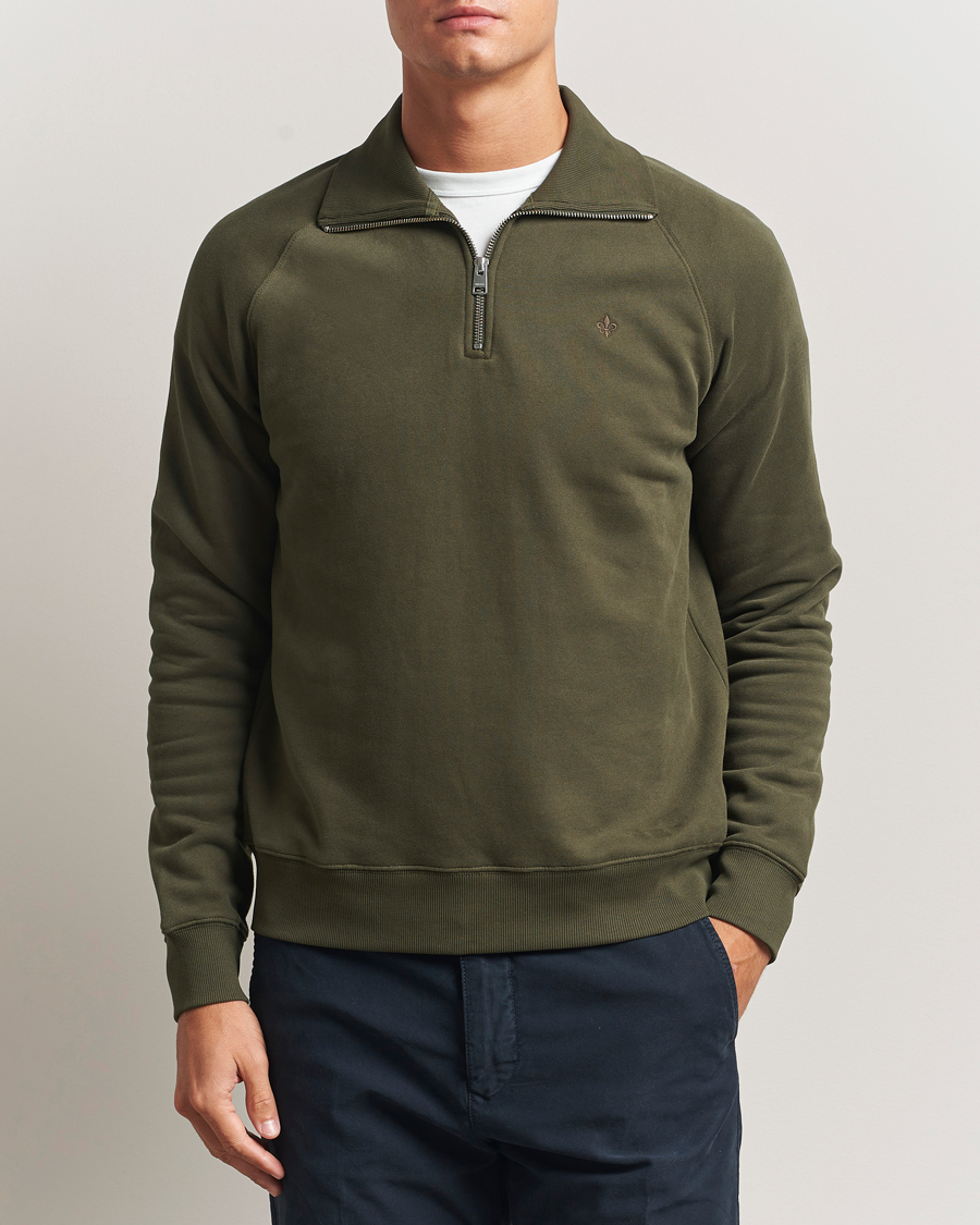 Homme | Pulls Et Tricots | Morris | Maryon Half Zip Sweatshirt Olive