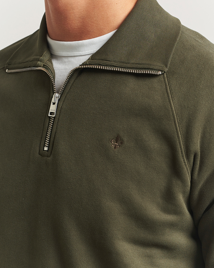 Homme | Pulls Et Tricots | Morris | Maryon Half Zip Sweatshirt Olive