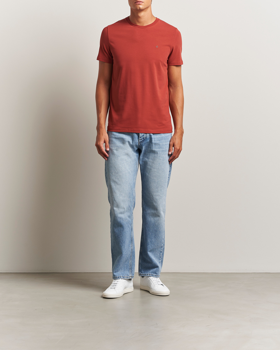 Homme | T-shirts | Morris | James Crew Neck T-Shirt Red