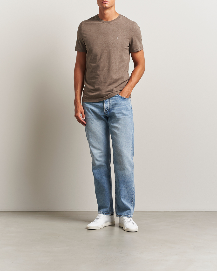 Homme | T-shirts | Morris | James Crew Neck T-Shirt Brown