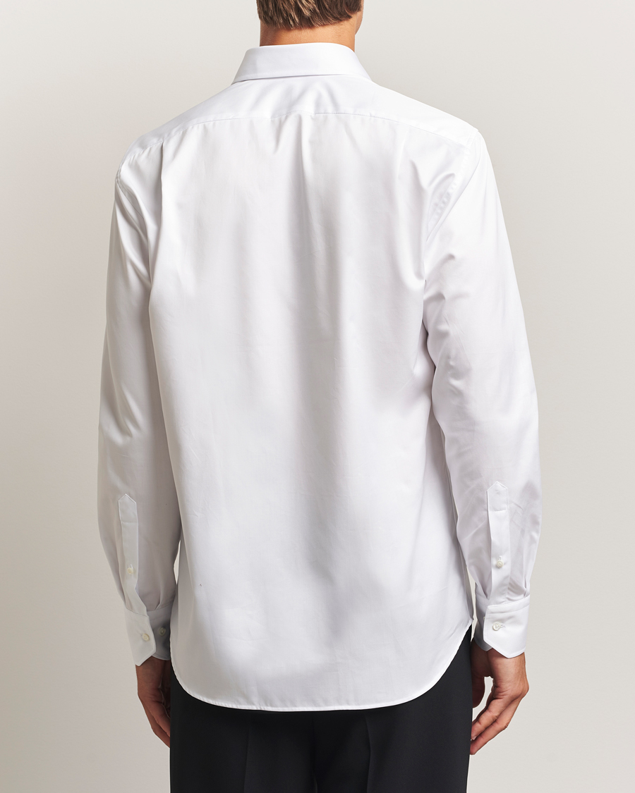 Homme | Chemises | Stenströms | Regular Fit Cotton Twill Shirt White