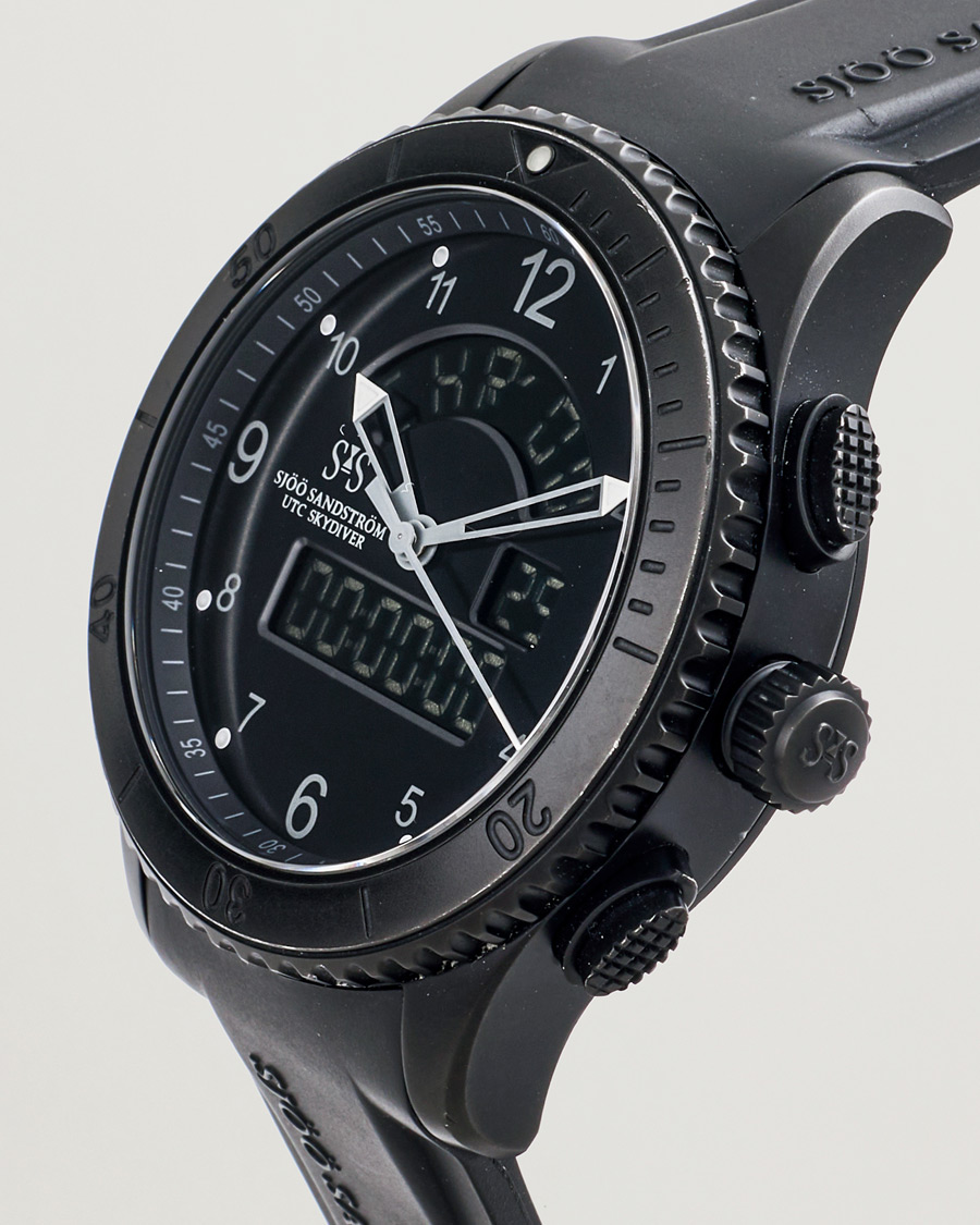 Homme | Pre-Owned & Vintage Watches | Sjöö Sandström Pre-Owned | Skydiver UTC Black