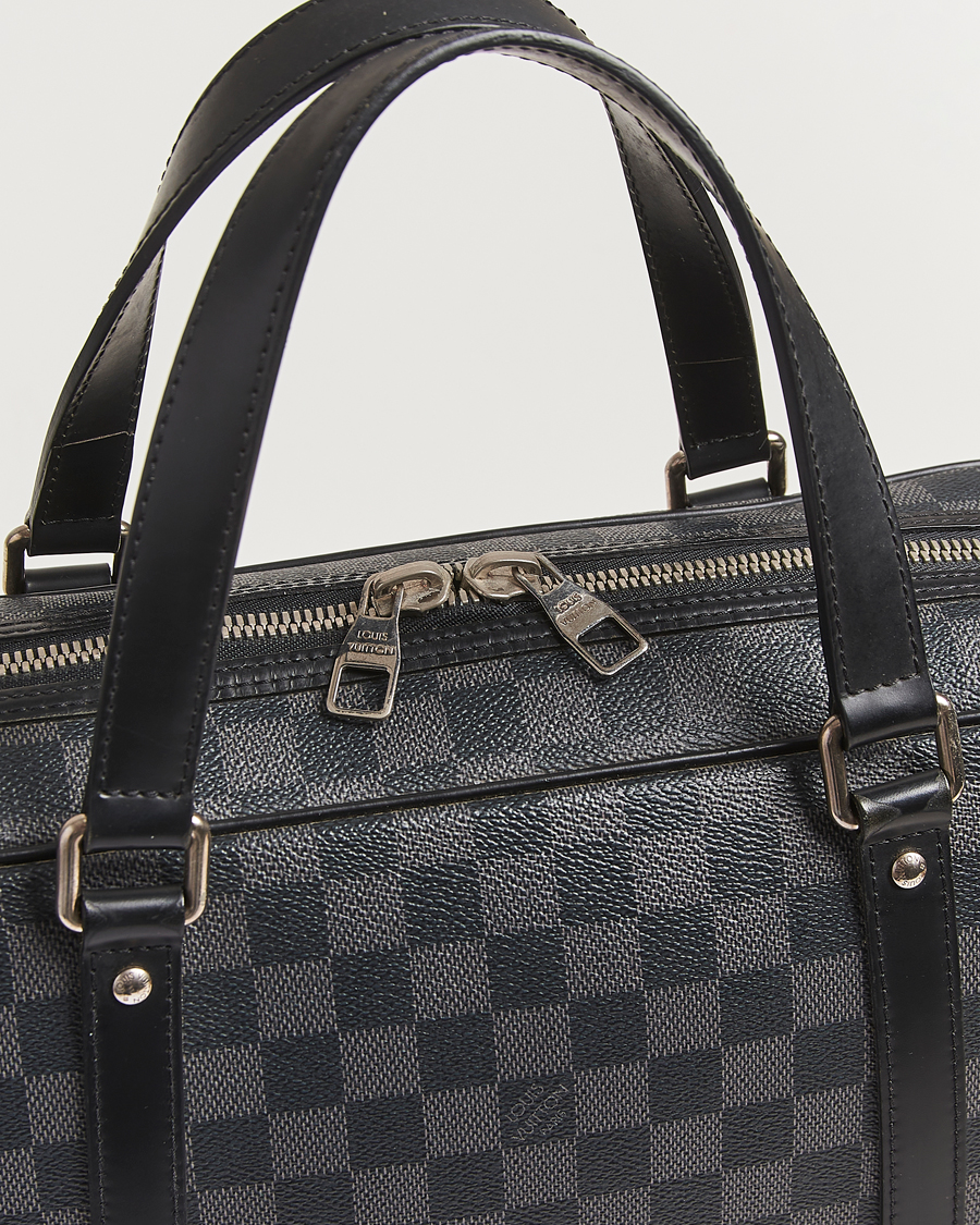 Homme | Pre-Owned & Vintage Bags | Louis Vuitton Pre-Owned | Jorn Briefcase Damier Graphite