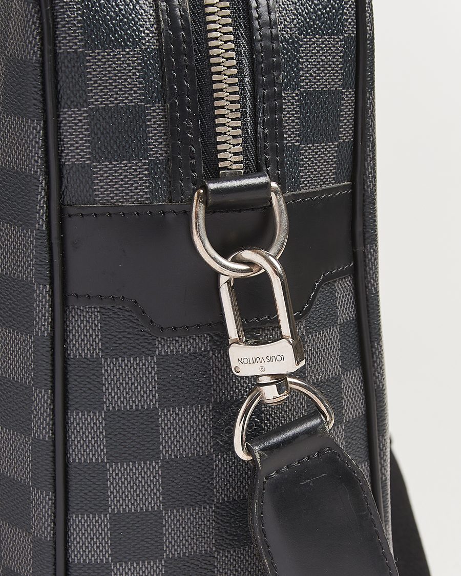 Homme | Pre-Owned & Vintage Bags | Louis Vuitton Pre-Owned | Jorn Briefcase Damier Graphite
