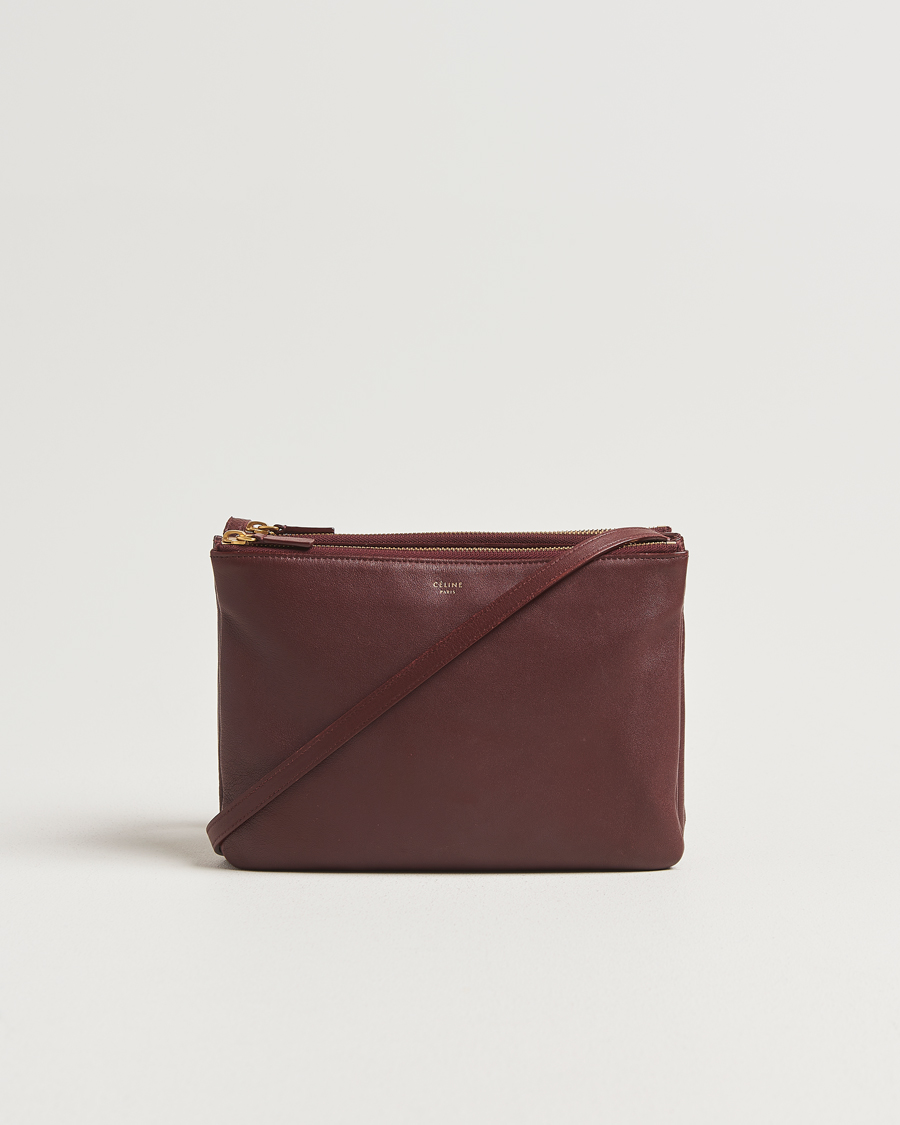 Homme | Gifts for Her | Celine Pre-Owned | Trio Bag Medium Bordeaux