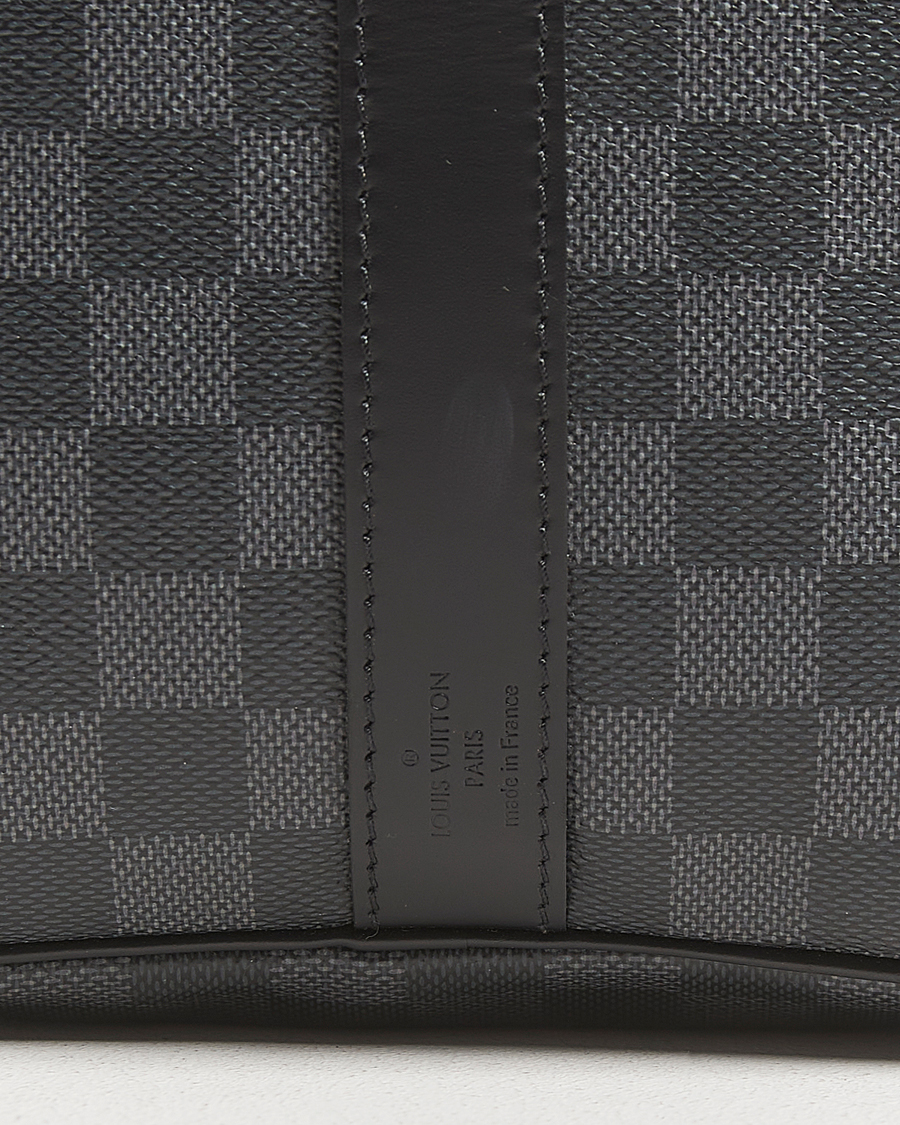 Heren | Pre-Owned & Vintage Bags | Louis Vuitton Pre-Owned | Keepall Bandoulière 45 Damier Graphite