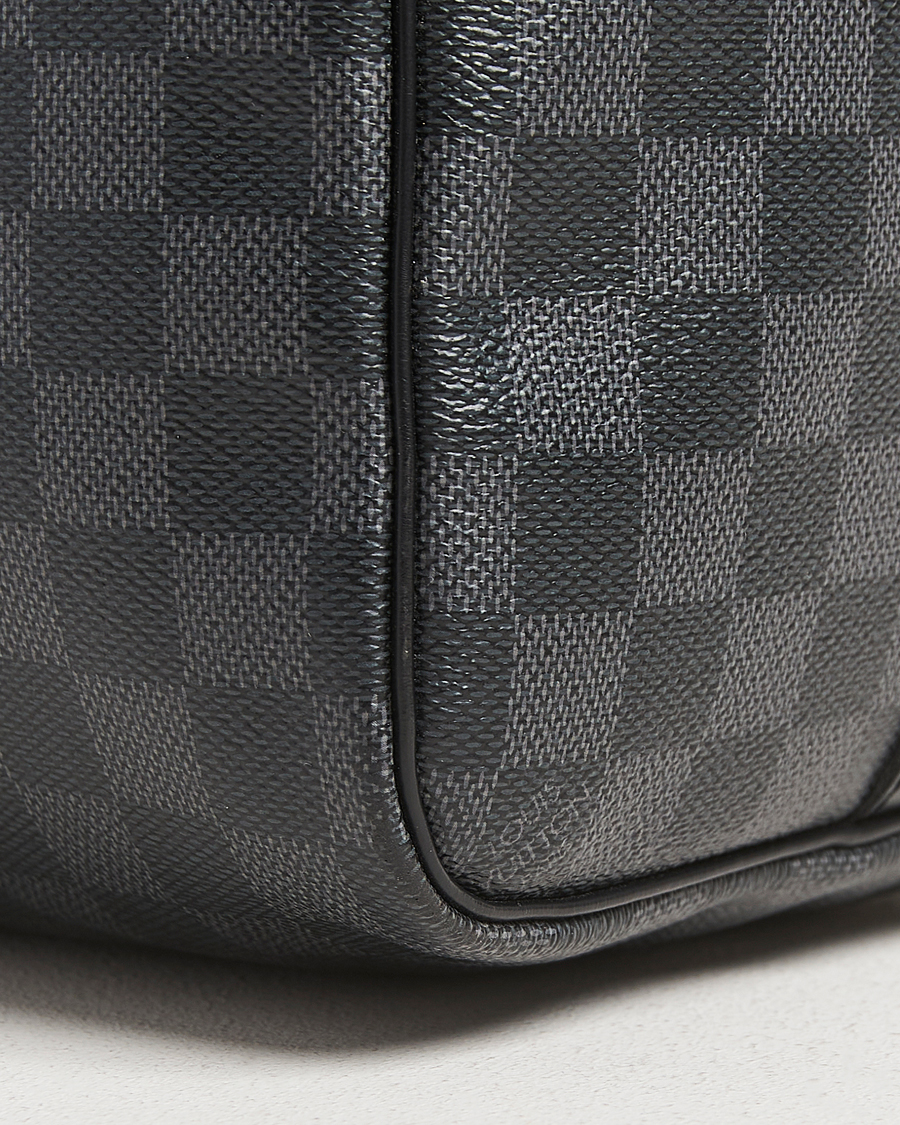 Heren | Pre-Owned & Vintage Bags | Louis Vuitton Pre-Owned | Keepall Bandoulière 45 Damier Graphite