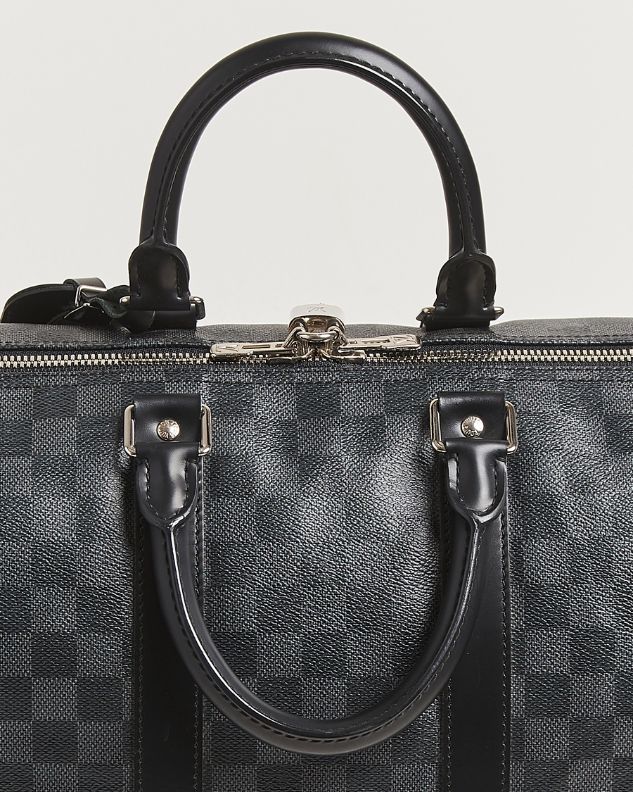 Heren | Pre-Owned & Vintage Bags | Louis Vuitton Pre-Owned | Keepall Bandoulière 45 Damier Graphite