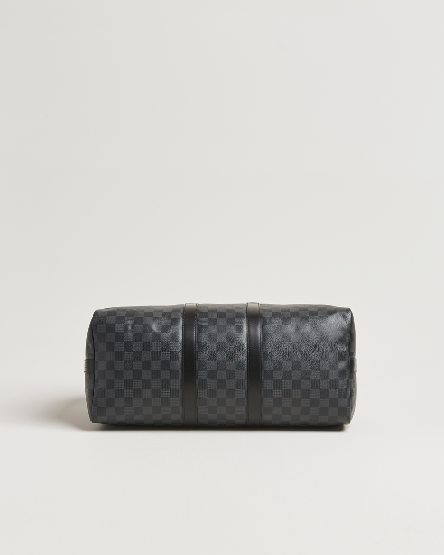 Heren | Pre-Owned & Vintage Bags | Louis Vuitton Pre-Owned | Keepall Bandoulière 45 Damier Graphite