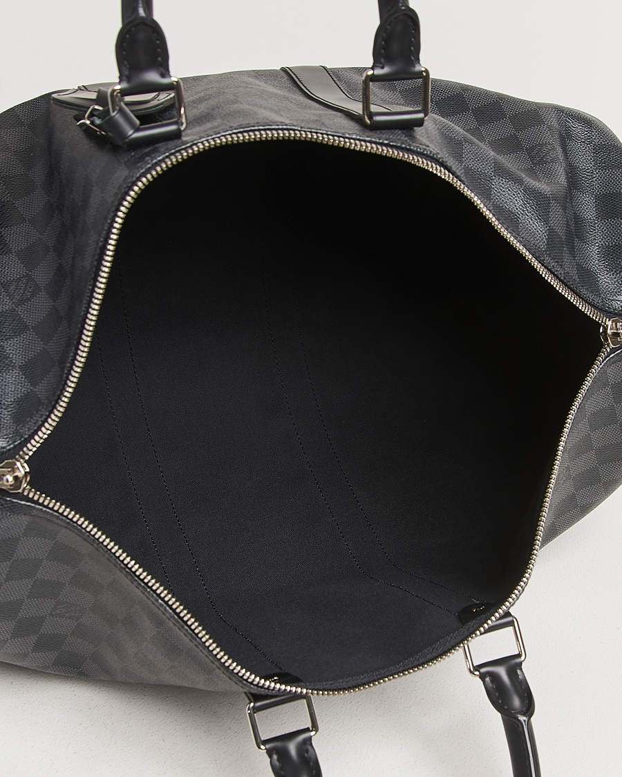 Heren | Pre-Owned & Vintage Bags | Louis Vuitton Pre-Owned | Keepall Bandoulière 45 Damier Graphite
