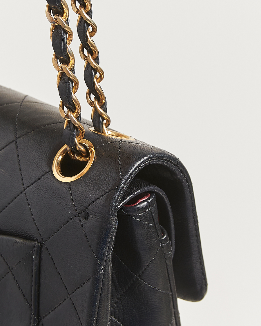 Homme | Pre-Owned & Vintage Bags | Chanel Pre-Owned | Classic Double Flap Small Lambskin Black