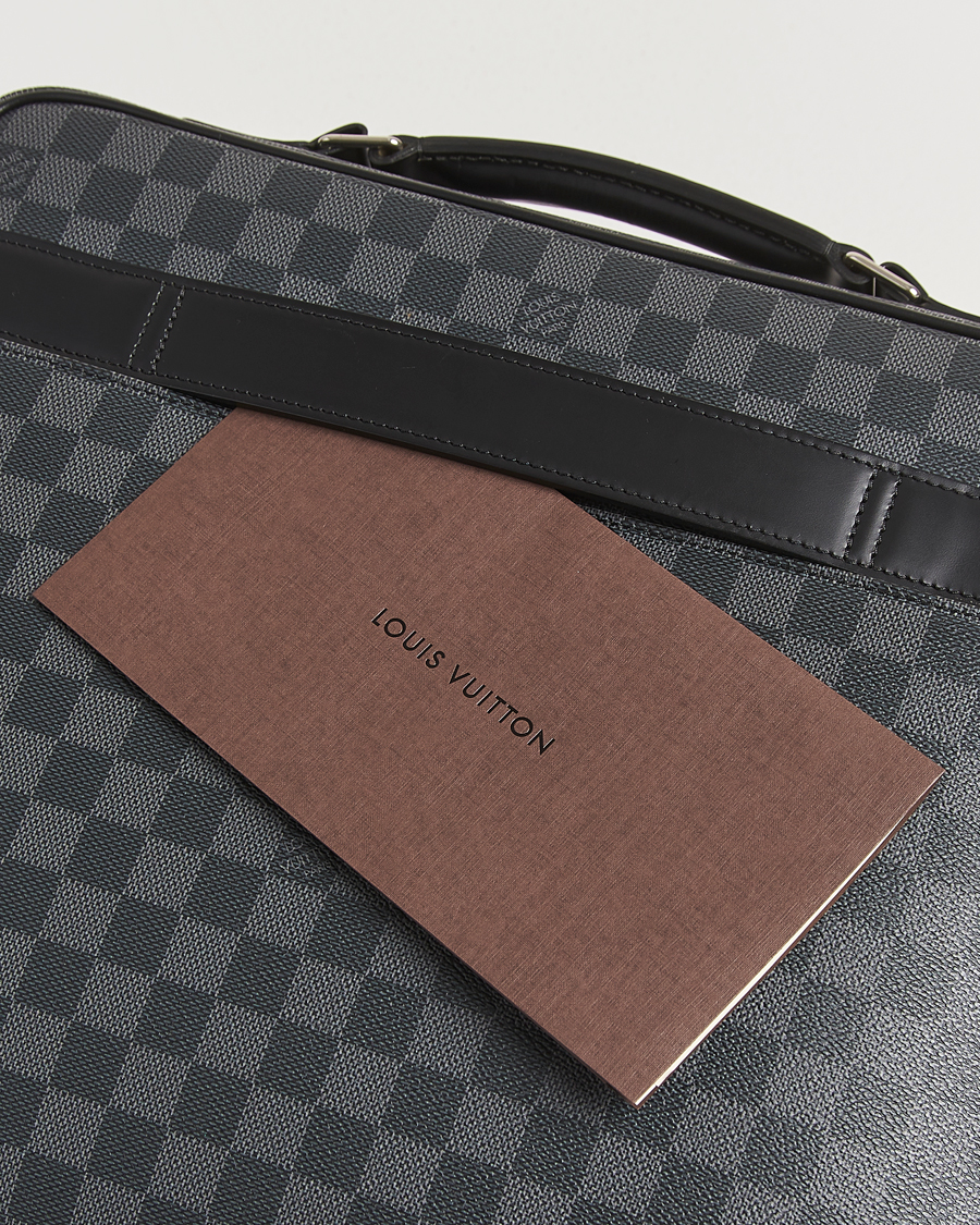 Heren | Pre-Owned & Vintage Bags | Louis Vuitton Pre-Owned | Steve Briefcase Damier Graphite