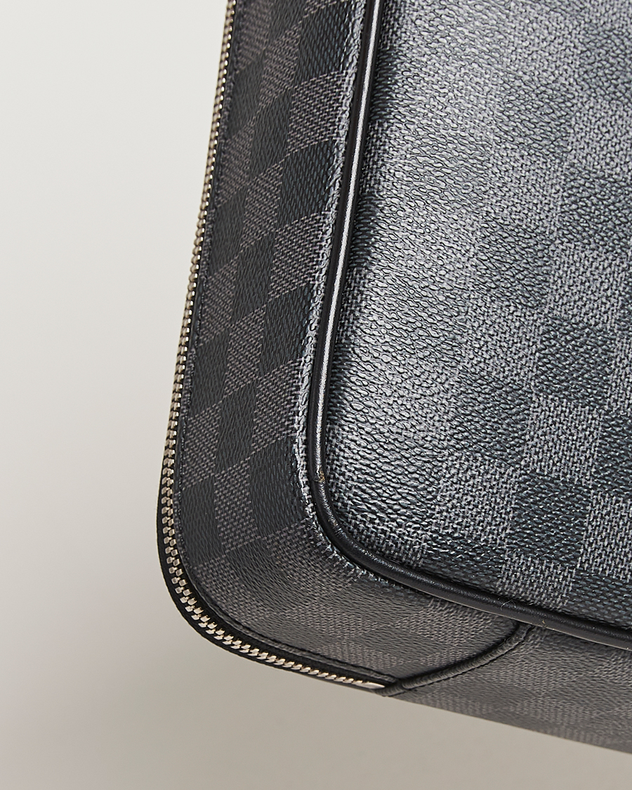 Heren | Pre-Owned & Vintage Bags | Louis Vuitton Pre-Owned | Steve Briefcase Damier Graphite