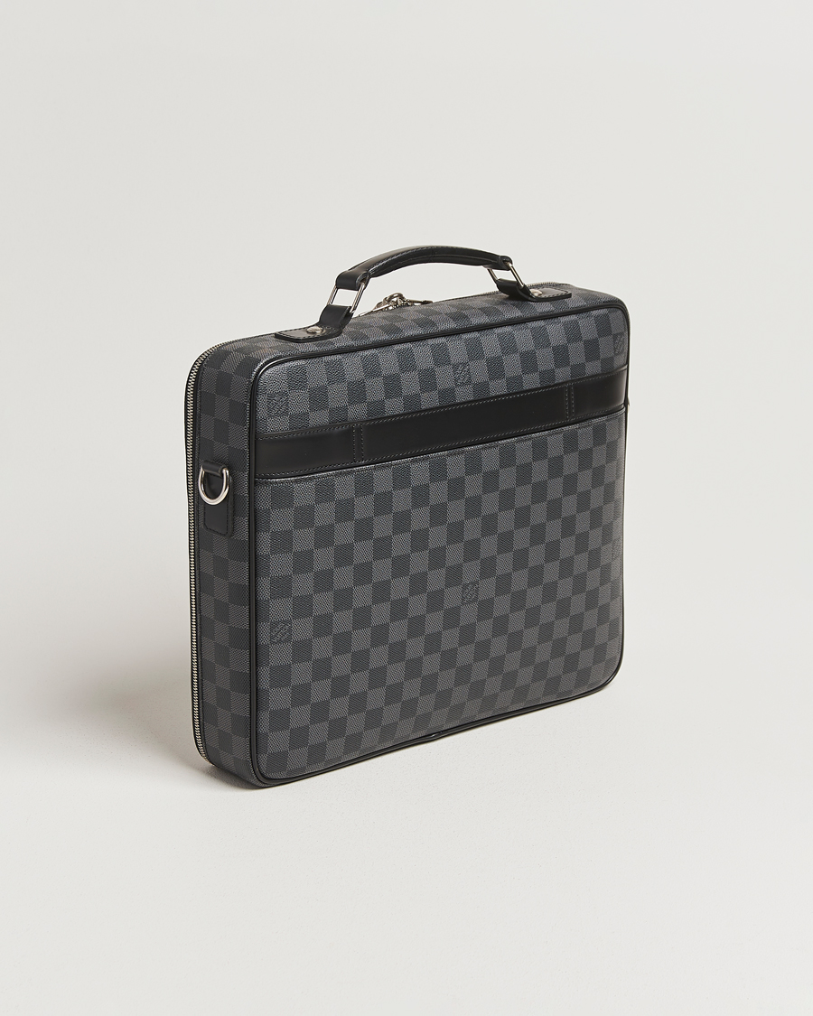 Heren | Pre-Owned & Vintage Bags | Louis Vuitton Pre-Owned | Steve Briefcase Damier Graphite