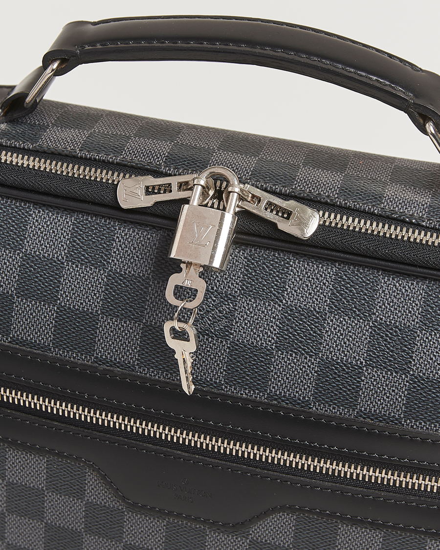 Heren | Pre-Owned & Vintage Bags | Louis Vuitton Pre-Owned | Steve Briefcase Damier Graphite