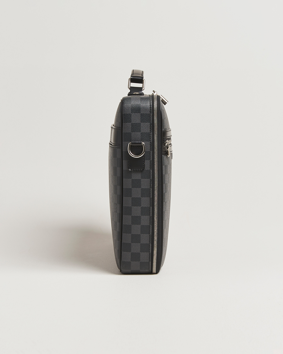 Heren | Pre-Owned & Vintage Bags | Louis Vuitton Pre-Owned | Steve Briefcase Damier Graphite