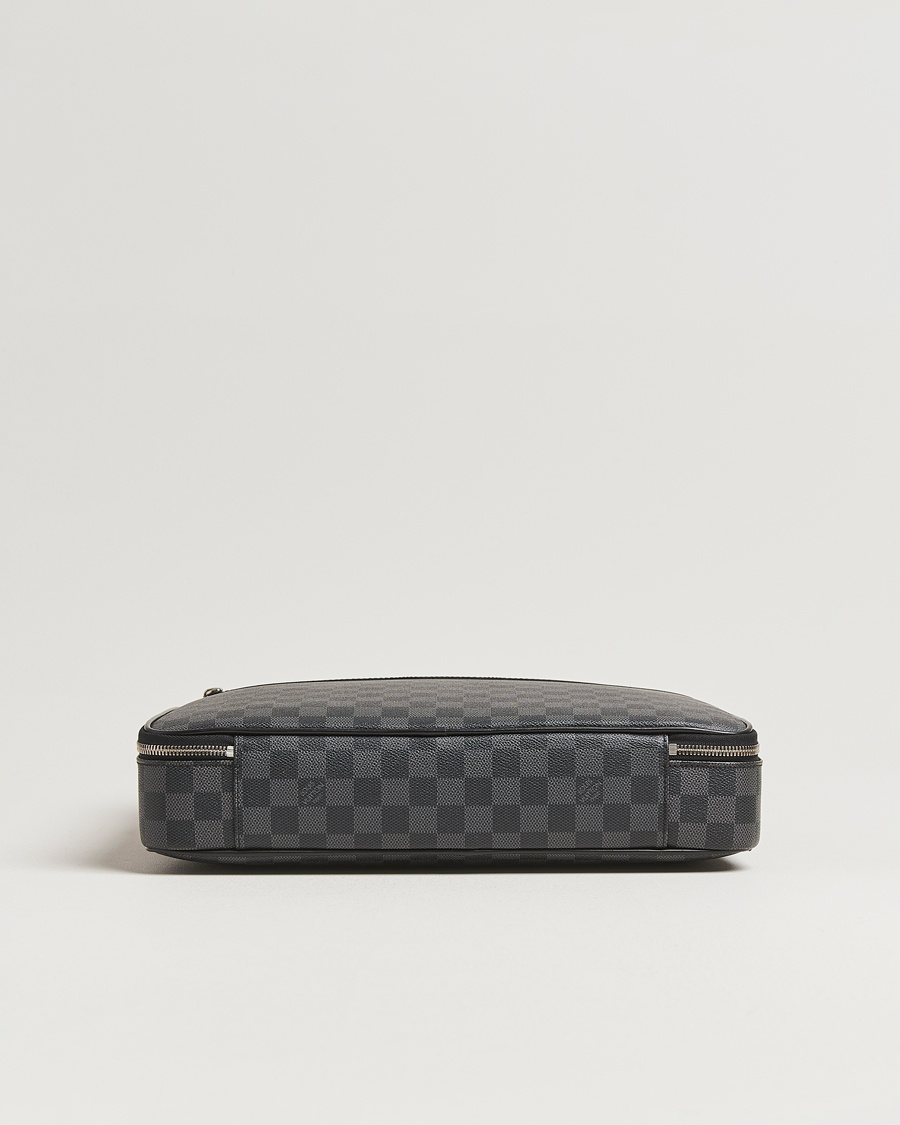 Heren | Pre-Owned & Vintage Bags | Louis Vuitton Pre-Owned | Steve Briefcase Damier Graphite
