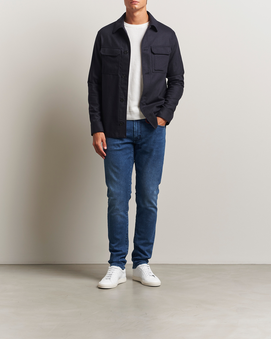 Heren | Jeans | Tramarossa | Michelangelo Stretch Jeans Blue Stone