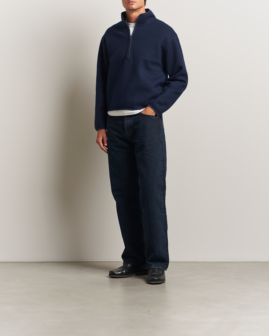 Homme | Pulls Et Tricots | Sunflower | Wool Half Zip Navy