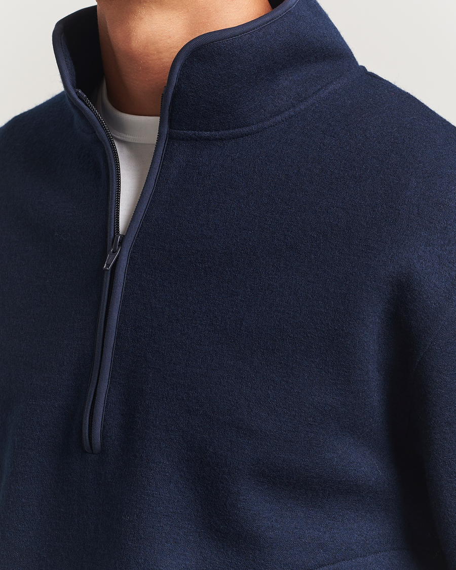 Homme | Pulls Et Tricots | Sunflower | Wool Half Zip Navy