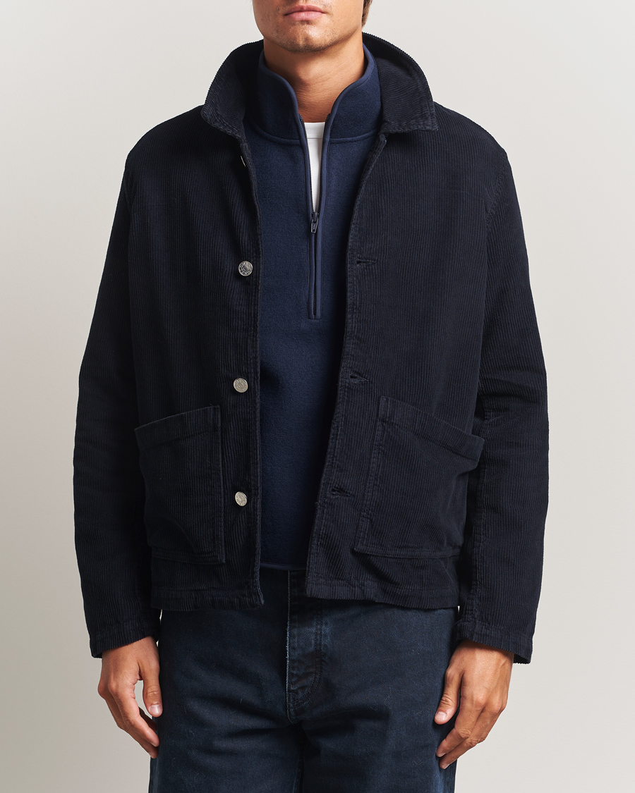 Heren | Jassen | Sunflower | Corduroy Worker Jacket Navy