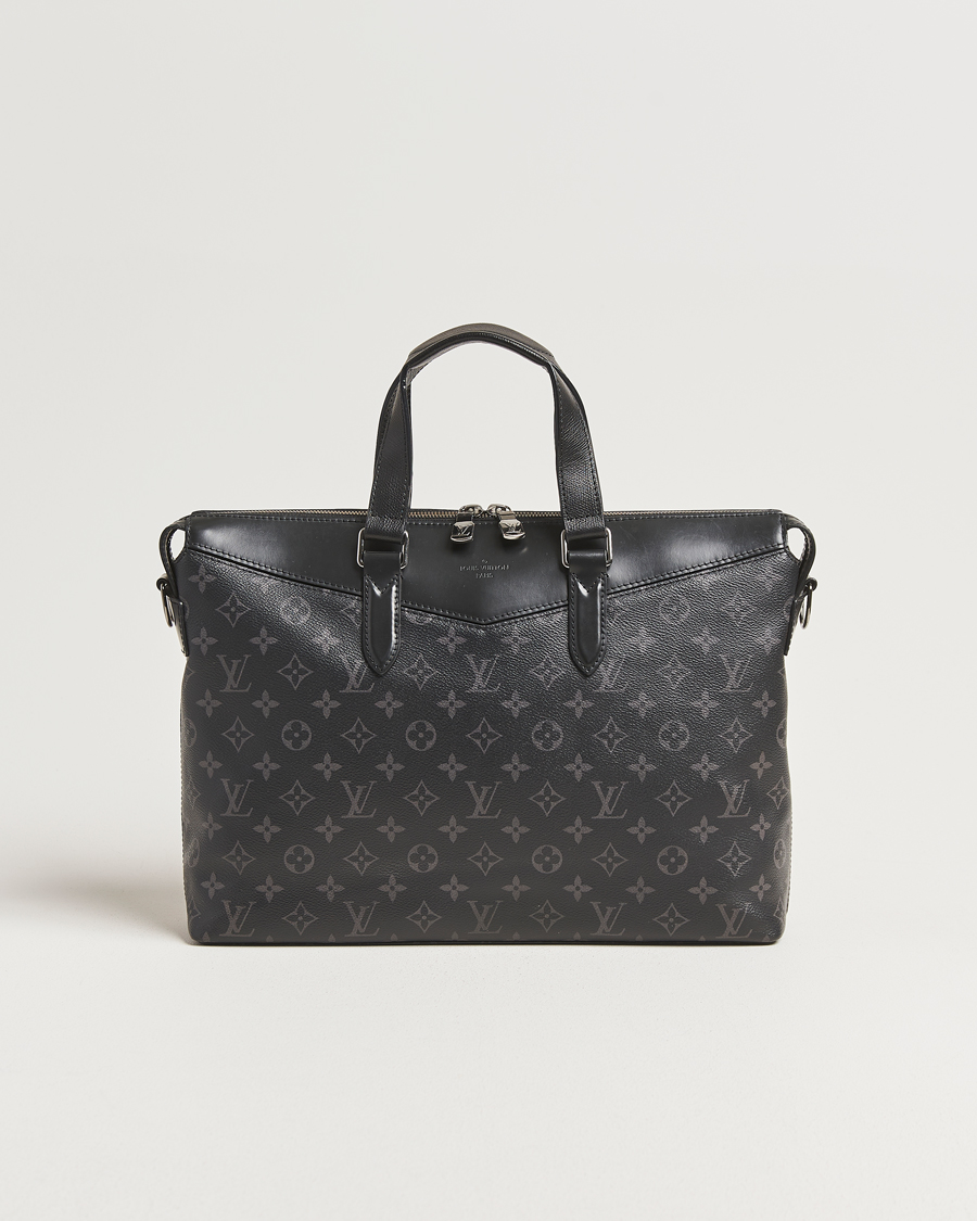 Homme | Pre-Owned & Vintage Bags | Louis Vuitton Pre-Owned | Briefcase Explorer Monogram Eclipse