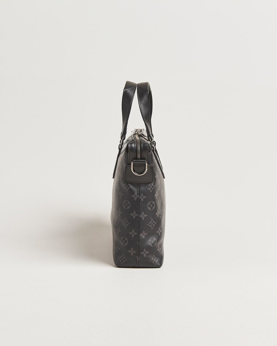 Homme | Pre-Owned & Vintage Bags | Louis Vuitton Pre-Owned | Briefcase Explorer Monogram Eclipse