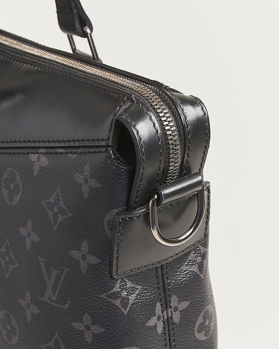 Homme | Pre-Owned & Vintage Bags | Louis Vuitton Pre-Owned | Briefcase Explorer Monogram Eclipse