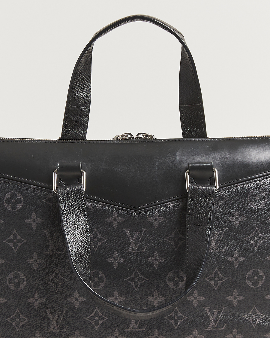 Homme | Pre-Owned & Vintage Bags | Louis Vuitton Pre-Owned | Briefcase Explorer Monogram Eclipse
