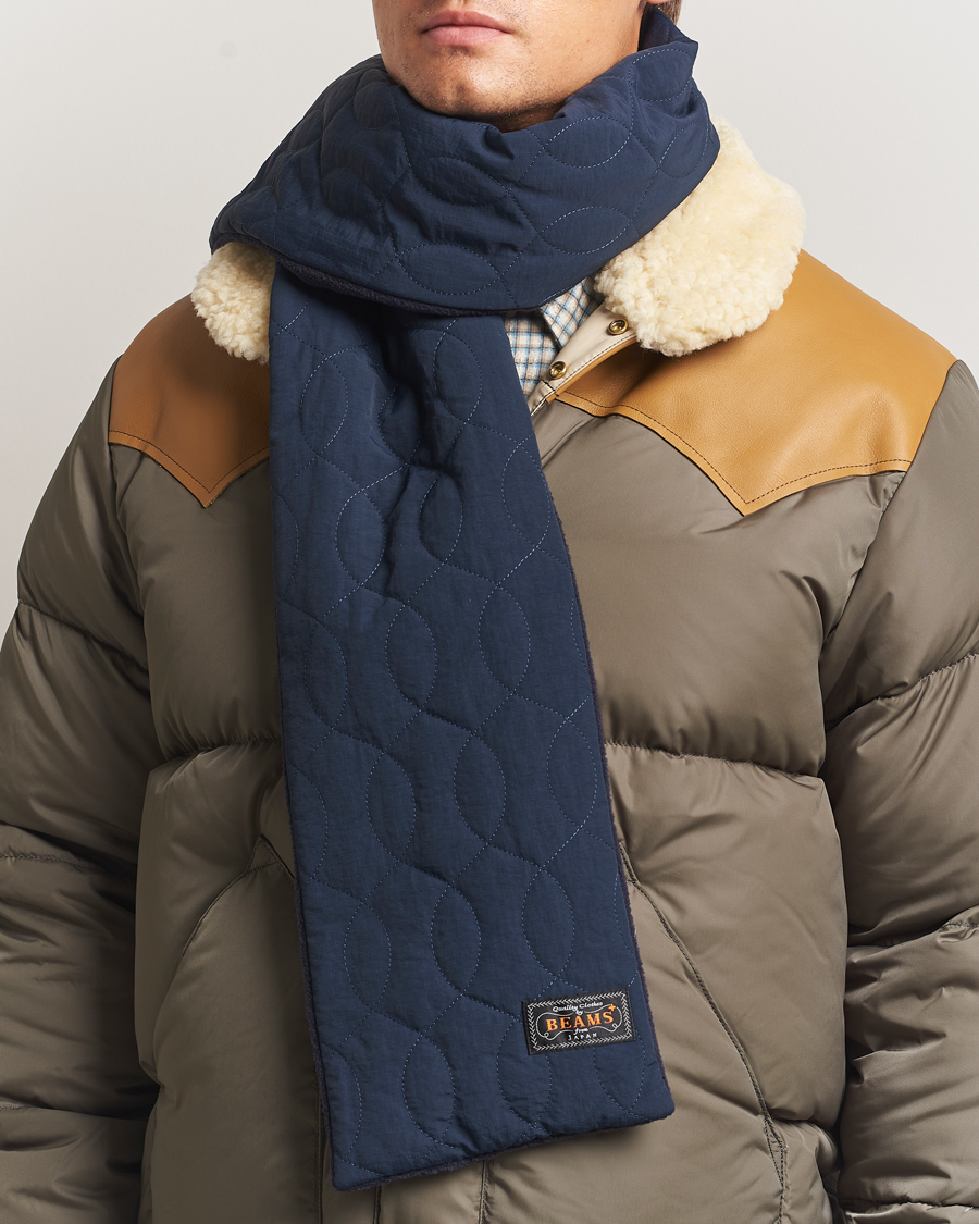 Homme | Écharpes | BEAMS PLUS | Muffler Boa Scarf Navy