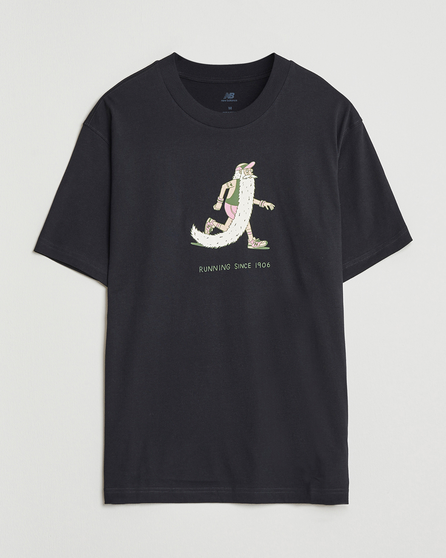 Homme | T-shirts | New Balance | Bearded Runner T-Shirt Black