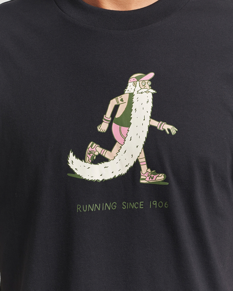 Homme | T-shirts | New Balance | Bearded Runner T-Shirt Black