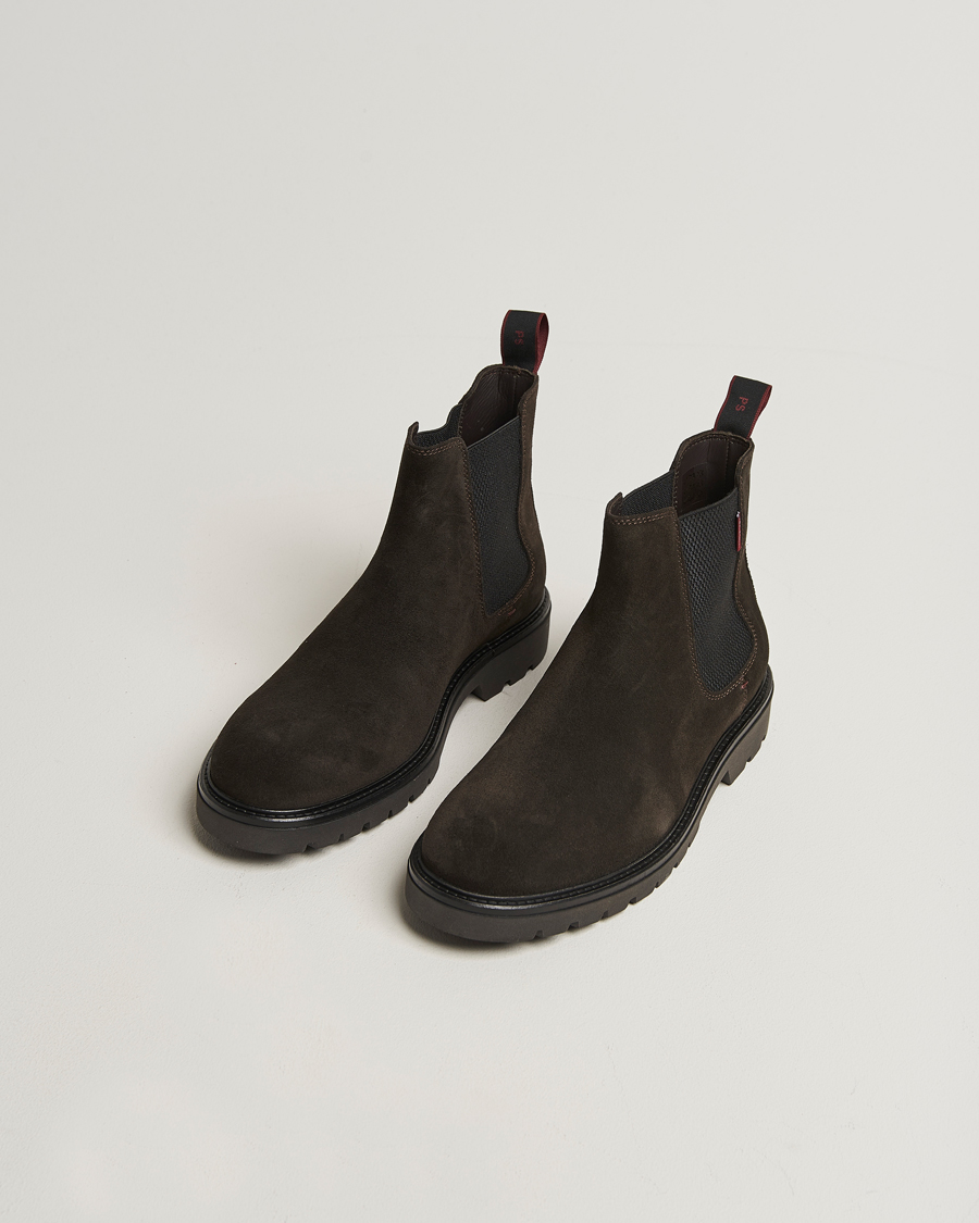 Heren | Laarzen | PS Paul Smith | Xenon Suede Chelsea Boot Dark Brown