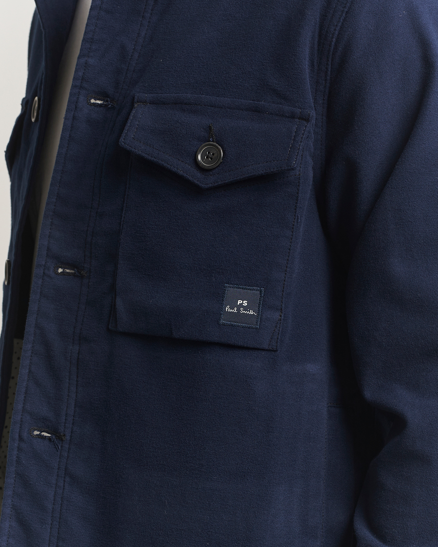 Homme | Manteaux Et Vestes | PS Paul Smith | Cotton Shirt Jacket Blue