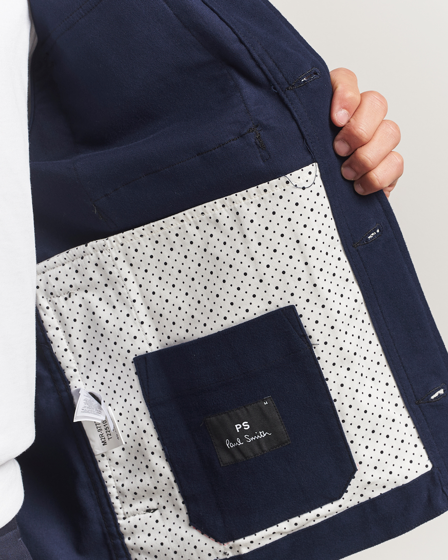 Homme | Manteaux Et Vestes | PS Paul Smith | Cotton Shirt Jacket Blue